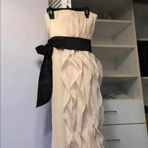 Vera Wang strapless chiffon dress